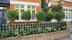 Install Wall Railing In Plano, Allen, Richardson Wall Railing Ideas, Victorian Front Garden, Front Garden Ideas Driveway, Garden Design Inspiration, Cornwall Garden, Garden Ideas Driveway, Boxwood Landscaping, Garden Railings, Gates And Railings