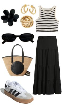 Outfits Hot, Effortlessly Chic Outfits, Easy Trendy Outfits, Stylish Dress Designs, Casual Style Outfits, Casual Summer Outfits, Womens Casual Outfits, Spring Summer Outfits