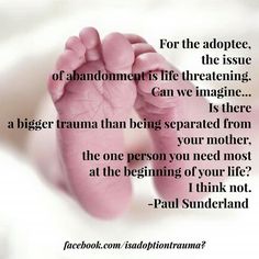 a baby's foot with the words for the quote