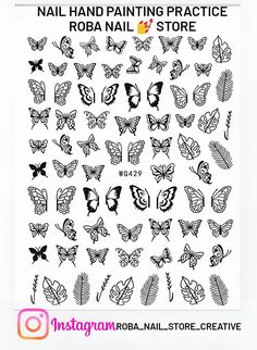 Nail Art Stencils Templates, Printable Nail Art Practice Sheet Halloween, Nails Stickers Printable, Nail Stickers Printable, Nail Practice Sheet, Stencil Nails