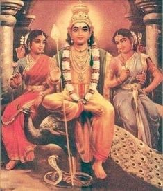 an old painting of lord rama and his attendants