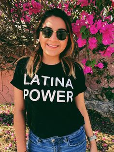 Latina Power  Latina Shirt  Immigration Shirt  Latina Pride Black Latina, Latina Power, Mexican Shirts, Latina Fashion, Cute Shirt Designs, Urban Outfits, Cute Shirts, Urban Fashion, Cool T Shirts