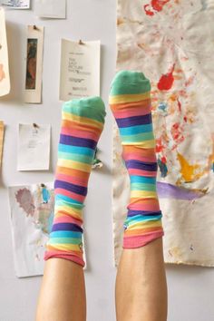 these socks give you +10 agility. they’ll put a spring in your step like no other. DETAILS 100% Cotton Knitted graphic on sides FIT Regular unisex fit, one-size Playful Multicolor Cotton Socks, Multicolor Stretch Cotton Socks, Fun Multicolor Stretch Socks, Sporty Multicolor Cotton Socks, Rainbow Socks, Knitting Socks, Socks, Rainbow, 10 Things