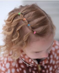 Picture Day Hair For Preschool, Preschool Curly Hairstyles, School Picture Day Hairstyles Short Hair, Toddler Easter Hairstyles, Fine Toddler Hair Hairstyles, Easy Easter Hairstyles For Kids, Hairstyles For Preschoolers, 1st Grade Hairstyles