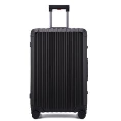 With the strength and durability to endure rough handling by baggage handlers, this rolling suitcase features a heavy-duty aluminum alloy hardshell exterior.  Rubber seals, a zipperless closure, TSA-approved combo locks, and ultra-smooth spinner wheels ensure your belongings are secure and easy to carry when on the road for business or leisure.  Each suitcase includes a clear protective cover, a dust bag, and a leather luggage tag. Premium Luggage, Suitcase Cover, Frequent Traveler, Tsa Approved, Leather Luggage Tags, Leather Luggage, Suitcase Traveling, Garment Bags, Luggage Tags