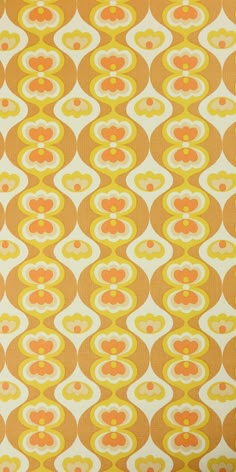 an orange and yellow background with circles