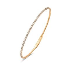 Flex on "them," but with style and grace. A gorgeous Flexible Diamond Bangle Bracelet 1.00 ct in 14k Rose Gold. Made with the most delicate 14k Rose Gold and ethically sourced SI2 G-H color natural diamonds weighing a total of one carat. So malleable and easy to wear, especially around little children and ones whose hands are always active. When one might not be enough stack them up as all three colors of 14k gold purity are available. Authenticity Guaranteed One Year Warranty Ethically Sourced Diamond Bangles Bracelet, Diamond Bangle, Style And Grace, Nature Bracelets, Bracelet Sizes, Delicate Bracelet, Diamond Bracelet, Natural Diamonds, Diamond Jewelry