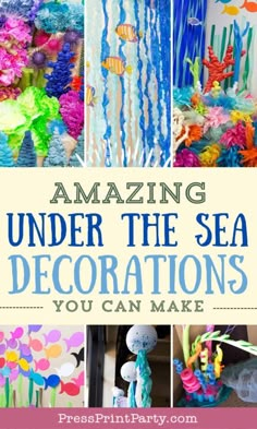 an image of under the sea decorations you can make