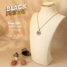 🌙 Protect Your Energy in Style! 🌙 This Black Friday, get our stunning Evil Eye Necklace – now up to 40% OFF and a FREE GIFT with every order. ✨ The perfect blend of beauty and protection. Hurry, this deal ends soon! #EvilEyeJewelry #CrystalNecklace #BlackFridayDeals Protect Your Energy, Evil Eye Necklace, Evil Eye Jewelry, Eye Necklace, Black Friday Deals, Evil Eye, Free Gift