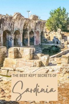 the best kept secrets of safaja in southern turkey, with text overlay