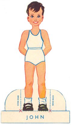 a drawing of a young boy standing on a scale