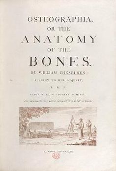 an old book with black and white illustrations on the front cover, which reads ostegographia or the anatomy of the bones