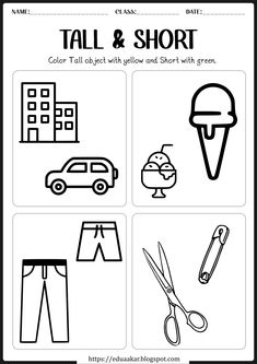 the color and cut worksheet for children's clothing