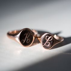 Large Heirloom Signet Ring Signet Rings Women Gold, Signet Ring Women, College Ring, College Rings, Pinky Signet Ring, Signet Rings Women, Man Jewelry, Ring Man, Monogram Jewelry