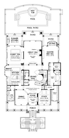 the first floor plan for this house