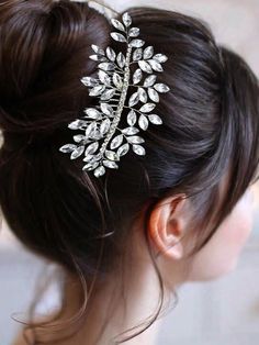 1pc Handmade Crystal Headpiece For Women, Silver/Gold Bridal Hair Comb Wedding Hair Clip, Suitable For Weddings, Engagements, Parties, Daily Use Elegant Royal Tiaras Halloween Silver Royal   Copper     Wedding & Event, size features are:Bust: ,Length: ,Sleeve Length: Boho Tiara, Bridesmaid Hair Clips, Gold Bridal Hair Comb, Wedding Hair Clip, Bridal Headwear, Royal Tiaras, Copper Wedding, Tiara Hairstyles, Crystal Headpiece