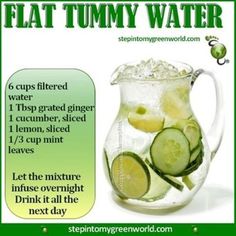 Learn how to make this simple drink that will boost your metabolism while you sleep. Fedtforbrændende Mad, Flat Tummy Water, Membakar Lemak Perut, Motivasi Diet, Resep Smoothie, Resep Diet, Women Health, Idee Pasto Sano, Water Recipes