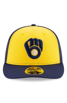 Get ready for the next big Milwaukee Brewers game when you grab this 2020 Authentic Collection On-Field Low Profile Fitted Hat. This New Era cap is great for a major fan like you who never misses a game. The stunning graphics and colors will help you perfect your game day look, especially when paired with your favorite Milwaukee Brewers jersey. Material: 100% Polyester High Crown Structured fit Curved bill Fitted Raised embroidered graphics Six panel construction with eyelets Officially licensed New Era Fitted, Cap Mens, Milwaukee Brewers, New Era Cap, Curves Workout, You Are Perfect, Fitted Hat, Color Style, Fitted Hats