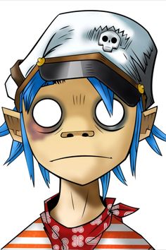 Gorillaz 2 D, Jamie Hewlett Art, Russel Hobbs, Plastic Beach, Jamie Hewlett