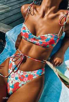 Floral Print Swimwear, Striped Bathing Suit, Women Swimsuit, Triangl Swimwear, Print Swimwear, Fame Dr, Swim Suits, Summer Bikinis, Womens Bathing Suits