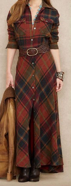 Mode Vintage, Colourful Outfits, Plaid Dress, Kurti Designs, Winter Dresses, Long Coat, Look Fashion, Modest Fashion, Hijab Fashion