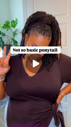 Ashley | What y’all doing today? I’m headed to watch football and wanted to keep it simple but not so basic with a regular ponytail so came up with... | Instagram Half Up Down Loc Styles, High Locs Ponytail, Loc Half Up Half Down Styles, Locs Half Up Half Down, Down Loc Styles, Locs Ponytail Styles, Half Up Half Down Locs, Loc Ponytail Styles, Half Up Half Down Loc Styles