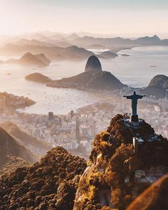 an aerial view of rio de janier, brazil