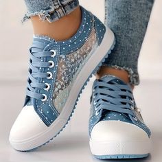 Floral Pattern Embroidery, Cute Casual Shoes, Mesh Flats, Light Exercise, Women's Fashion Set, Low Top Shoes, Embroidered Shoes, Cute Sneakers, Pattern Embroidery