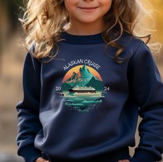 Made with a comfortably balanced blend of 50% cotton and 50% polyester, our Alaskan themed Gildan sweatshirt is the perfect choice for school, sports, and lounging with friends. Its medium-heavy fabric delivers a cozy, warm feeling while each sweatshirt runs true-to-size for a great fit! ✸ DETAILS: .: 50% cotton, 50% polyester .: Medium-heavy fabric (8.0 oz/yd² (271.25 g/m .: Loose fit ✸ RECIPIENT IDEAS: - Nature Clothing Gift - Gift for Son / Daughter - Birthday Present ✸ EXTRAS: If you like this listing but it isn't exactly what you're looking for, check out this listing that I think you'll love!: https://www.etsy.com/listing/1594218606/youth-alaska-cruise-hooded-sweatshirt Thank you so much for shopping with us! Be sure to 'favorite' the shop to stay up to date on new products & promoti Nature Clothing, Group Cruise Shirts, Group Cruise, Cruise Gifts, Alaska Vacation, Family Cruise Shirts, Gildan Sweatshirt, Cruise Shirt, Family Cruise