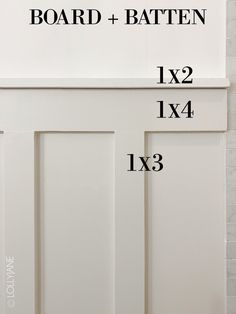 measurements for the door and bottom panel on a white kitchen cabinet with brick wall behind it