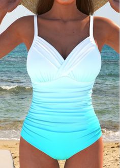 Color:Cyan;Size:S;Size:M;Size:L;Size:XL;Size:XXL;Bra Style:Padded;Support:Wire Free;Pad Style:Removable;Strap Style:Adjustable;Package Contents:1 X One Piece Swimwear;Occasion:Sport; Elegant Dresses Plus Size, Beach Bridesmaid Dresses, Trendy Swimsuits, Swimwear Suits, Tankini Set, Plus Size Swimwear, Bra Styles, Swim Dress, Midi Dress Bodycon