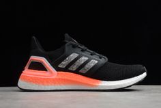 Latest adidas Ultra Boost 20 Core Black Cloud White-Signal Coral EG0756-1