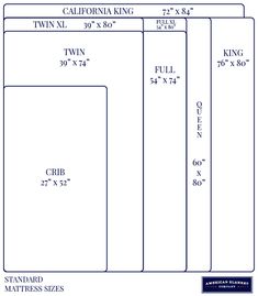 the california king size bed is shown with measurements for each mattress and two pillow covers