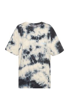 a black and white tie dye t - shirt