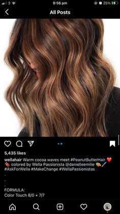 Wella Caramel Toner Formula, Afro B Hairstyles, Brunette Formulas, Wella Formulas, Wella Hair Color, Teased Hair, Fall Hair Cuts