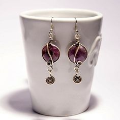 Amethyst Dangle Earrings, Purple Amethyst Earrings, February Birthstone, Silver Amethyst Earrings, Wire Wrapped Earrings, Amethyst Jewelry by BeyhanAkman on Etsy Handmade Amethyst Purple Earrings, Silver Amethyst Wire Wrapped Earrings, Round Purple Earrings With Natural Stones, Purple Natural Stones Round Earrings, Purple Earrings With Natural Stones, Wire Wrapped Amethyst Round Earrings, Amethyst Wire Wrapped Round Earrings, Round Amethyst Earrings With Natural Stones, Wire Wrapped Amethyst Earrings