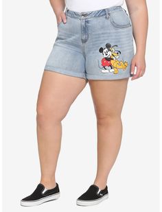 Plus Size Hot, Shorts Plus Size, Disney Mom, Her Universe, Plus Size Fits, Mom Shorts, Socks And Tights, Disney Mickey Mouse, Disney Mickey