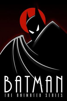 batman the animated series logo on a black background