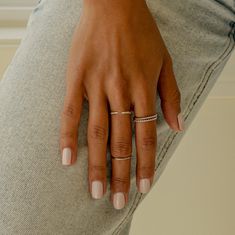 Claw Design, Silver Eternity Ring, Eternity Ring Gold, Claw Ring, Eternity Rings, Gold Ring Stack, Everyday Rings, Cute Nail Designs, Short Acrylic Nails