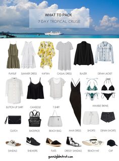 what to pack for 7 day tropical cruise