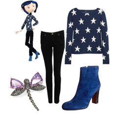 Coraline Characters, Movie Inspired Outfits, Character Inspired Outfits, Outfit Halloween, Disney Bound Outfits, Outfit Inspired, Halloween Costume Outfits