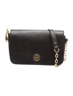 Tory Burch Crossbody BagBlack Saffiano LeatherGold-Tone HardwareChain-Link Shoulder StrapChain-Link Accents & Single Exterior PocketLogo Jacquard Lining & Single Interior PocketFlap Closure at FrontIncludes Dust Bag Tory Burch Crossbody Matte Bag, Tory Burch Crossbody, Saint Laurent Bag, Accessories Jacket, Bag Handle, Christian Louboutin Shoes, Sneakers For Sale, Leather Crossbody Bag, Shop Necklaces