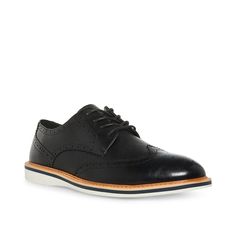 Madden-Vicedd Wingtip Oxford Stylish, refined, and graceful, the Vicedd Wingtip oxford by Madden is what you need in a dress shoe. Wingtip toe front and intricate broguing details add an elegant look to this lace-up . Fitted Brogue Oxfords For Business Casual, Spring Fitted Oxfords With Brogue Detailing, Wingtip Oxford Dress Shoes For Work, Oxford Wingtip Dress Shoes For Work, Business Casual Oxford Lace-up Shoes With Brogue Detailing, Spring Brogue Detailed Lace-up Dress Shoes, Black Formal Lace-up Shoes With Perforated Toe Box, Spring Dress Shoes With Brogue Detailing And Lace-up, Spring Dress Shoes With Brogue Detailing