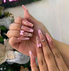 Nail Designs Spring, Long Acrylic Nails, Manicure And Pedicure, Fake Nails, Natural Nails, Nail Tips, Stylish Nails, Spring Nails