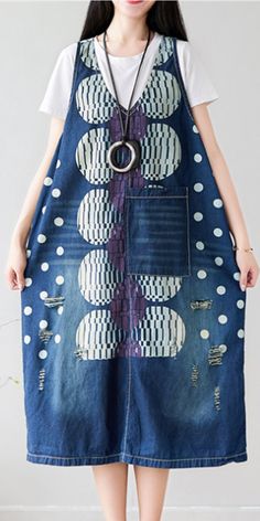 Women Dresses Long Sleeve Casual Summer Denim Cotton Women Dresses Casual Denim Blue Patchwork Dress, Casual Denim Blue Dress With Patchwork, Summer Linen Dress With Patchwork, Summer Linen Patchwork Dress, Bohemian Indigo Cotton Denim Dress, Blue Linen Casual Dress For Spring, Summer Patchwork Relaxed Fit Dresses, Bohemian Cotton Denim Blue Dress, Indigo Bohemian Denim Dress For Summer