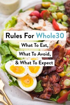 The Whole30 diet doesn't have to be complicated with this easy-to-follow list of does and don'ts. By using these rules for Whole30, succeeding can be so simple! #whole30 #rules #healthy #whole30rules Whole 30 Meals, Whole30 Rules, Whole30 Diet, Whole Food Diet, Makanan Diet