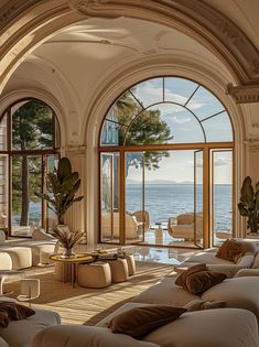 Newly transformed living space with innovative coastal design ideas Tall Ceiling Living Room, Cathedral Ceiling Living Room, Arsitektur Art Deco, Vaulted Ceiling Living Room, High Ceiling Living Room, Accent Walls In Living Room, Living Room Trends