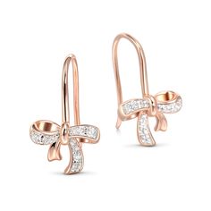 BOGO 40% OFF (Code: H40) Bow Set, Bow Earrings, School Kids, Grade School, Online Earrings, Quality Jewelry, Diamond White, Stone Color, Special Occasion