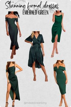 stunning emerald green formal dresses... perfect for a holiday party or a fall or winter wedding! wedding guest, wedding guest dress, formal dress, formal gown, emerald dress, green dress, holiday dress, holiday party outfit, Christmas dress, Christmas party outfit Follow me in the @LTK shopping app to shop this post and get my exclusive app-only-content! #liketkit #LTKHoliday #LTKstyletip #LTKwedding @shop.ltk https://liketk.it/4l6tv Formal Attire For Wedding, Emerald Green Formal Dress, Party Outfit Christmas, Wedding Guest Dress Formal, Holiday Party Outfit Christmas, Formal Wedding Attire, Emerald Dress, Semi Formal Attire, Green Formal Dresses