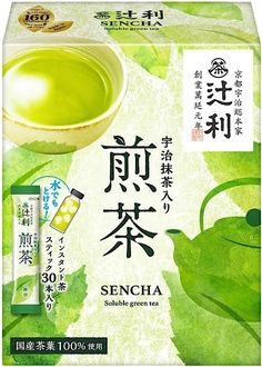 a package of green tea with chinese writing on it